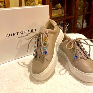 Kurt Geiger - 9 NIB blush leather sneakers